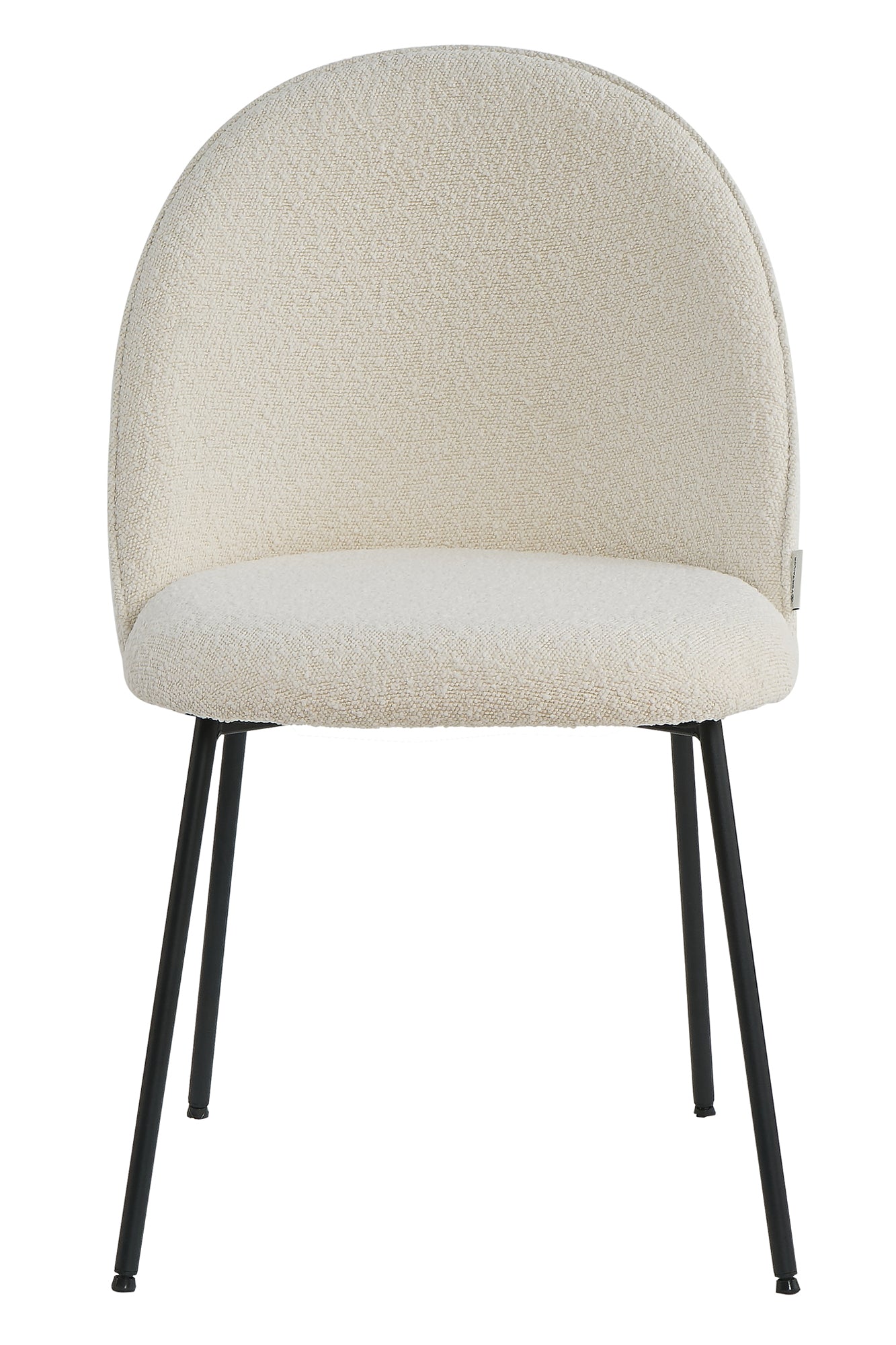 TAYLOR Stuhl, 2er-Set – Bezug beige, Beine schwarz – Bild 3