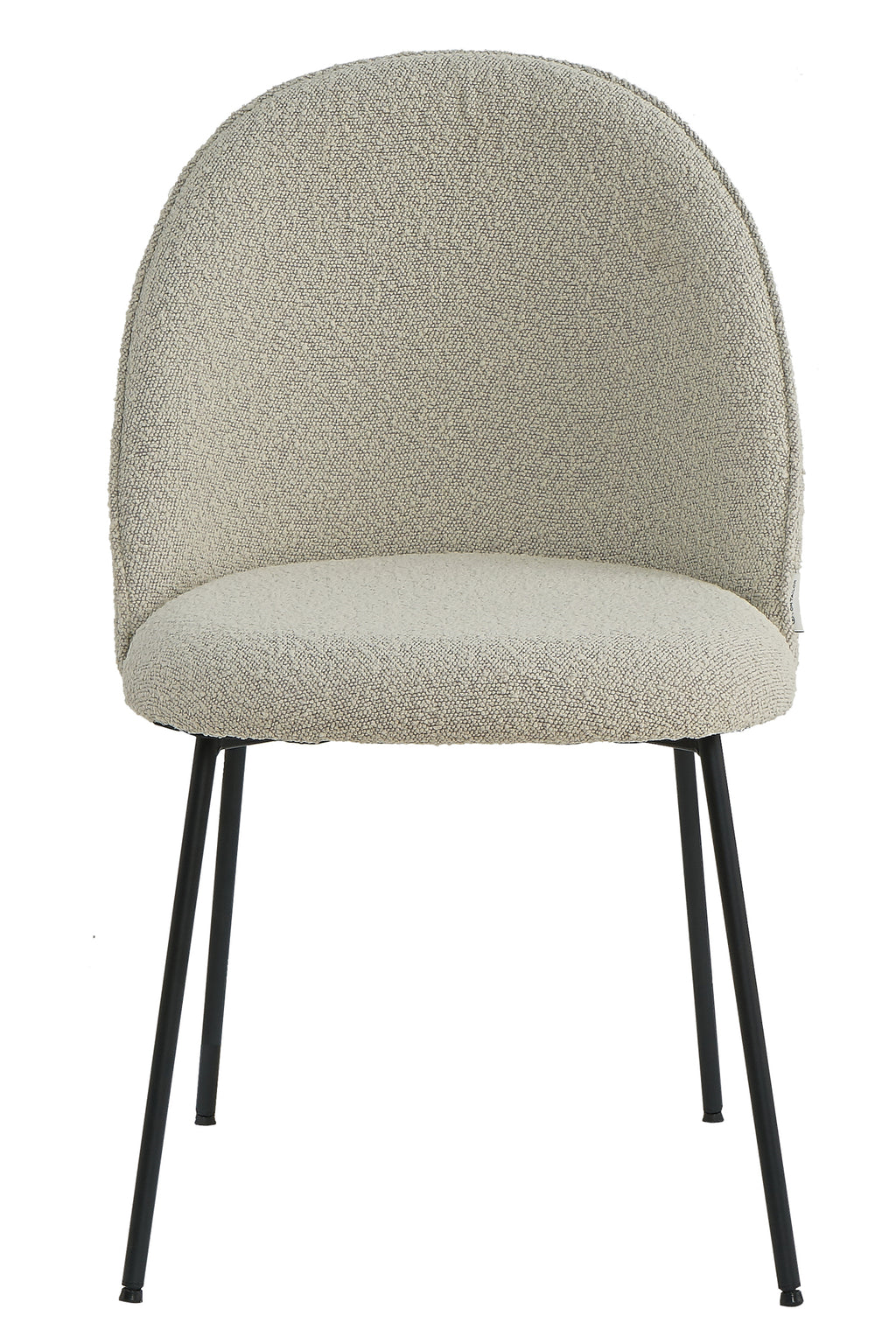 TAYLOR Stuhl, 2er-Set – Bezug graubeige, Beine schwarz – Bild 3