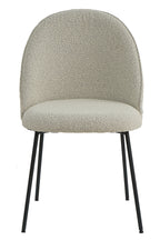 TAYLOR Stuhl, 2er-Set – Bezug graubeige, Beine schwarz – Bild 3