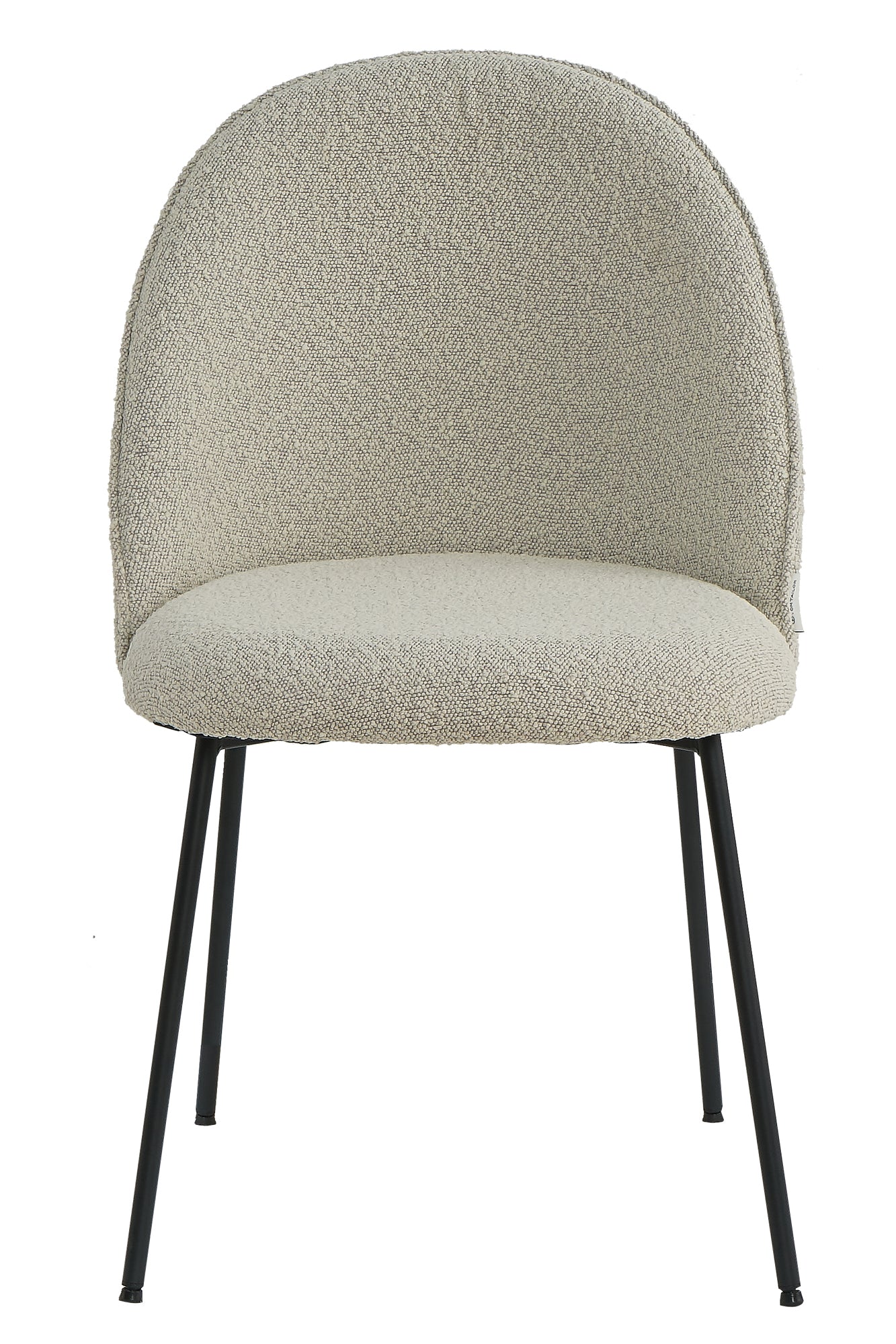 TAYLOR Stuhl, 2er-Set – Bezug graubeige, Beine schwarz – Bild 3
