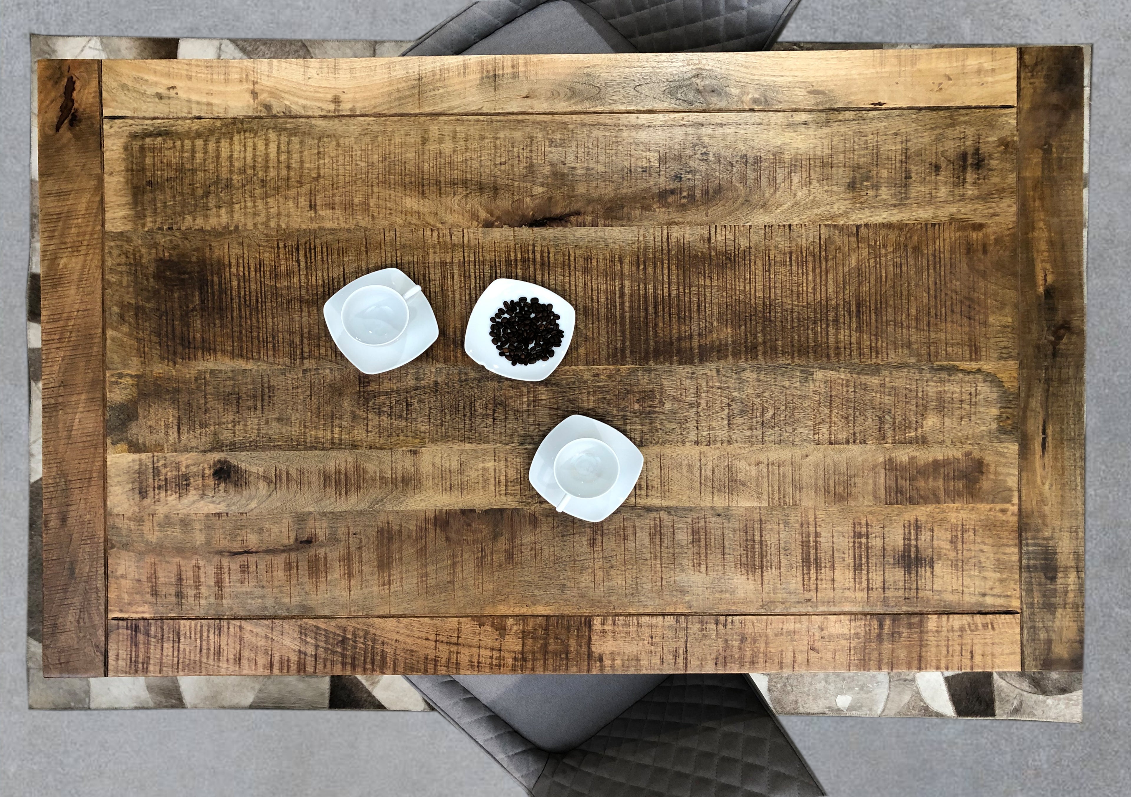 CORSICA Tisch – Schwarz mit honigfarbiger Platte – Bild 4