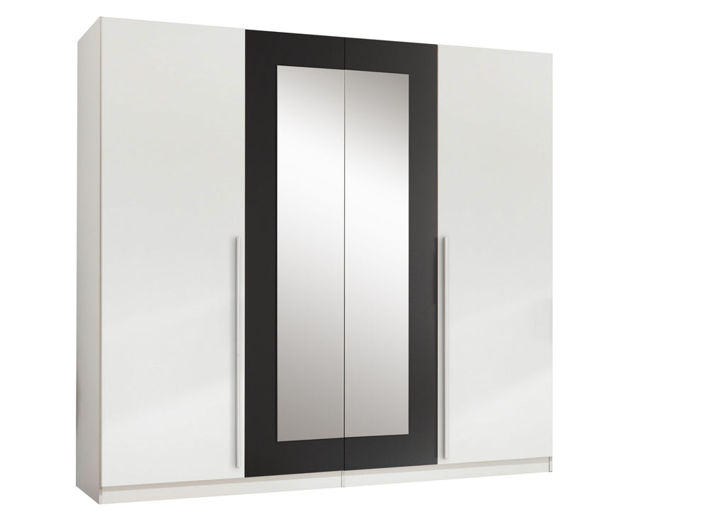 Kleiderschrank 4 türig  in 4 Farben