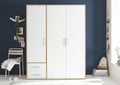 Kleiderschrank 3 türig  Eiche/ weiß