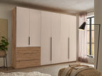 Kleiderschrank 6-türig / 2 verschiedene Farben