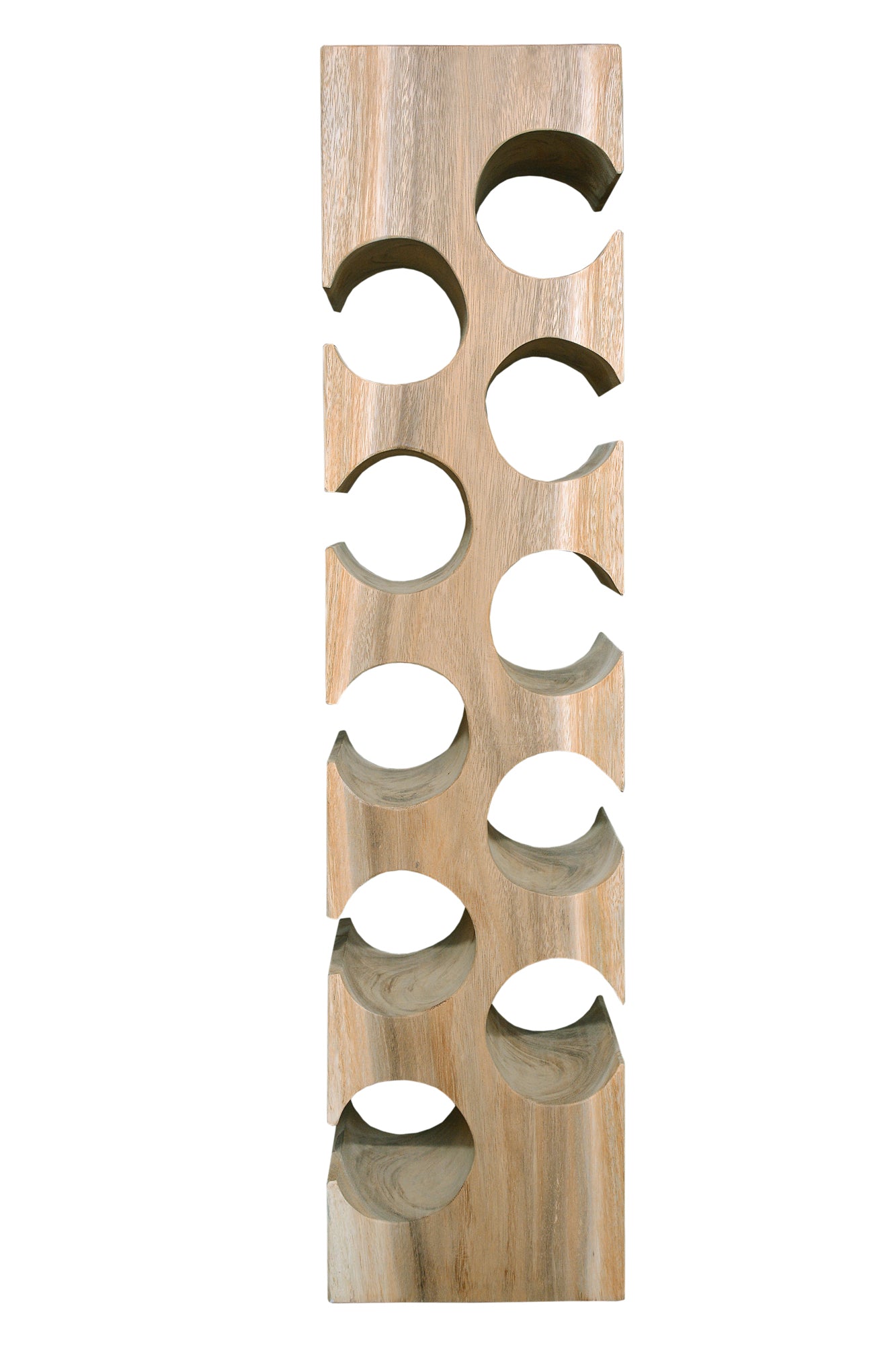ROMANTEAKA Weinregal 10 Flaschen – Natur – Bild 2
