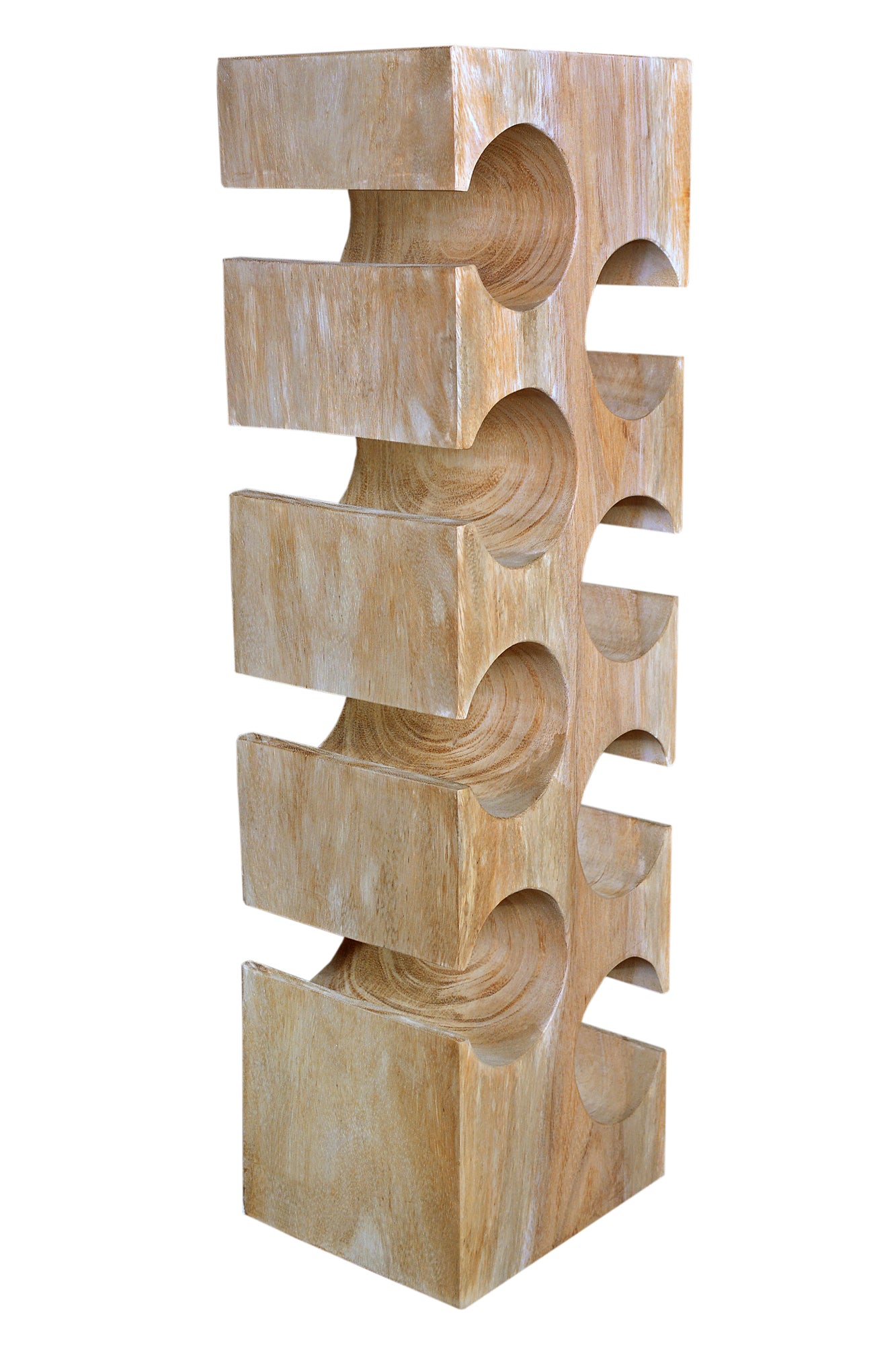 ROMANTEAKA Weinregal 8 Flaschen – Natur