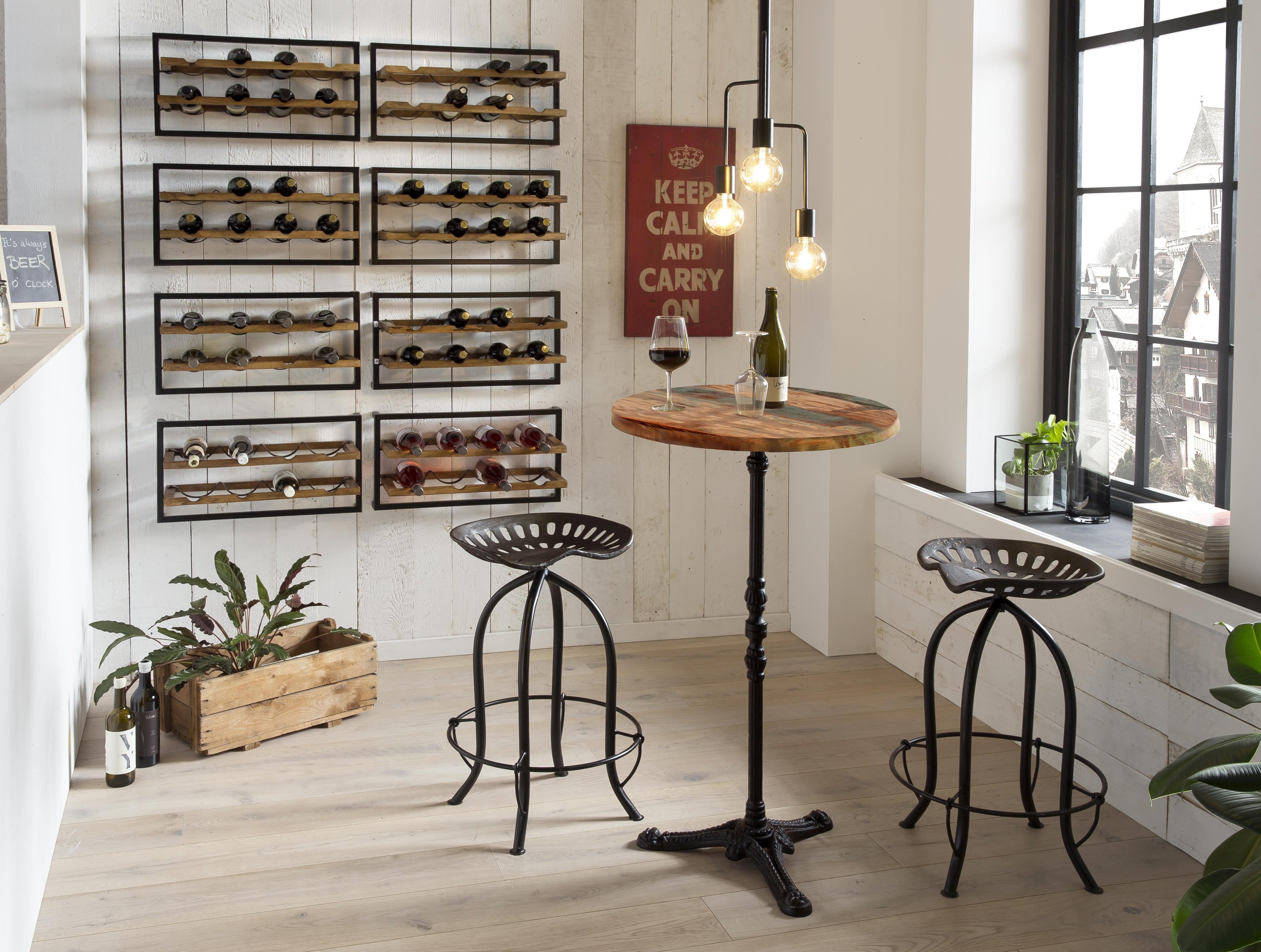 RATTAN Barhocker – Antikschwarz – Bild 5