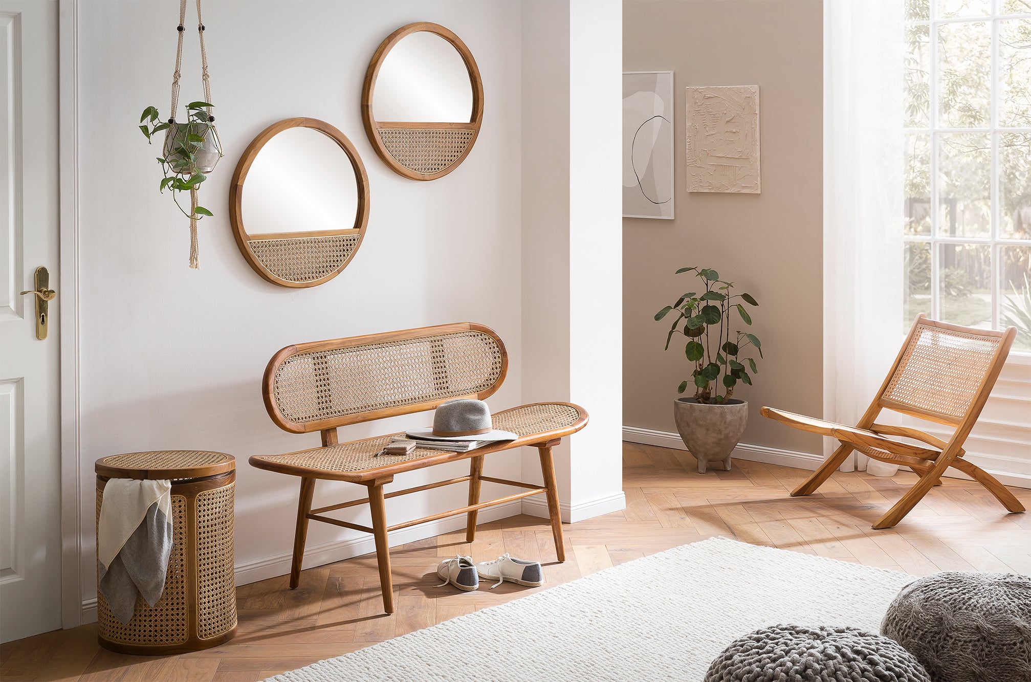 RATTAN Bank, groß – Natur – Bild 4