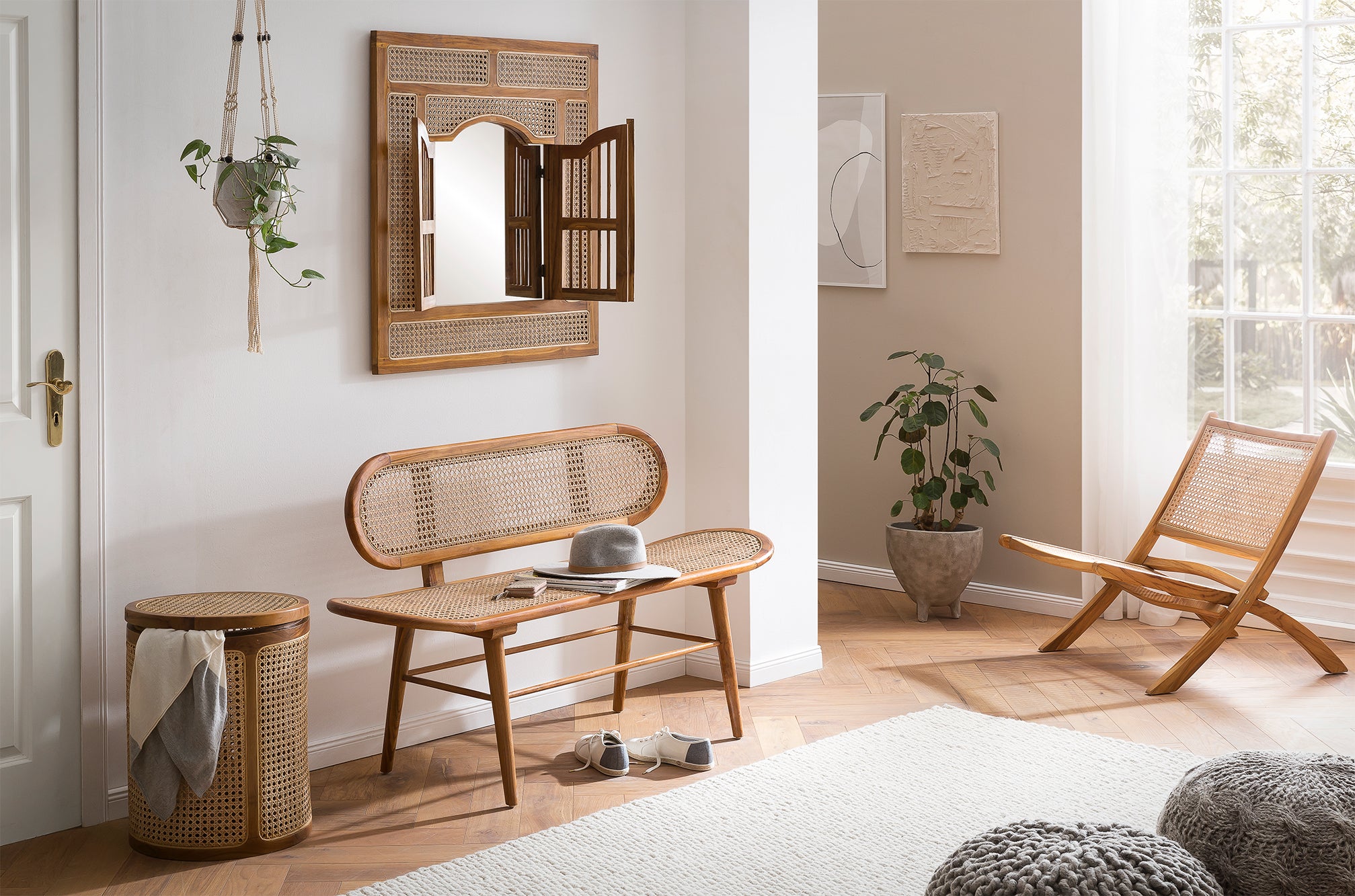 RATTAN Bank, groß – Natur – Bild 7