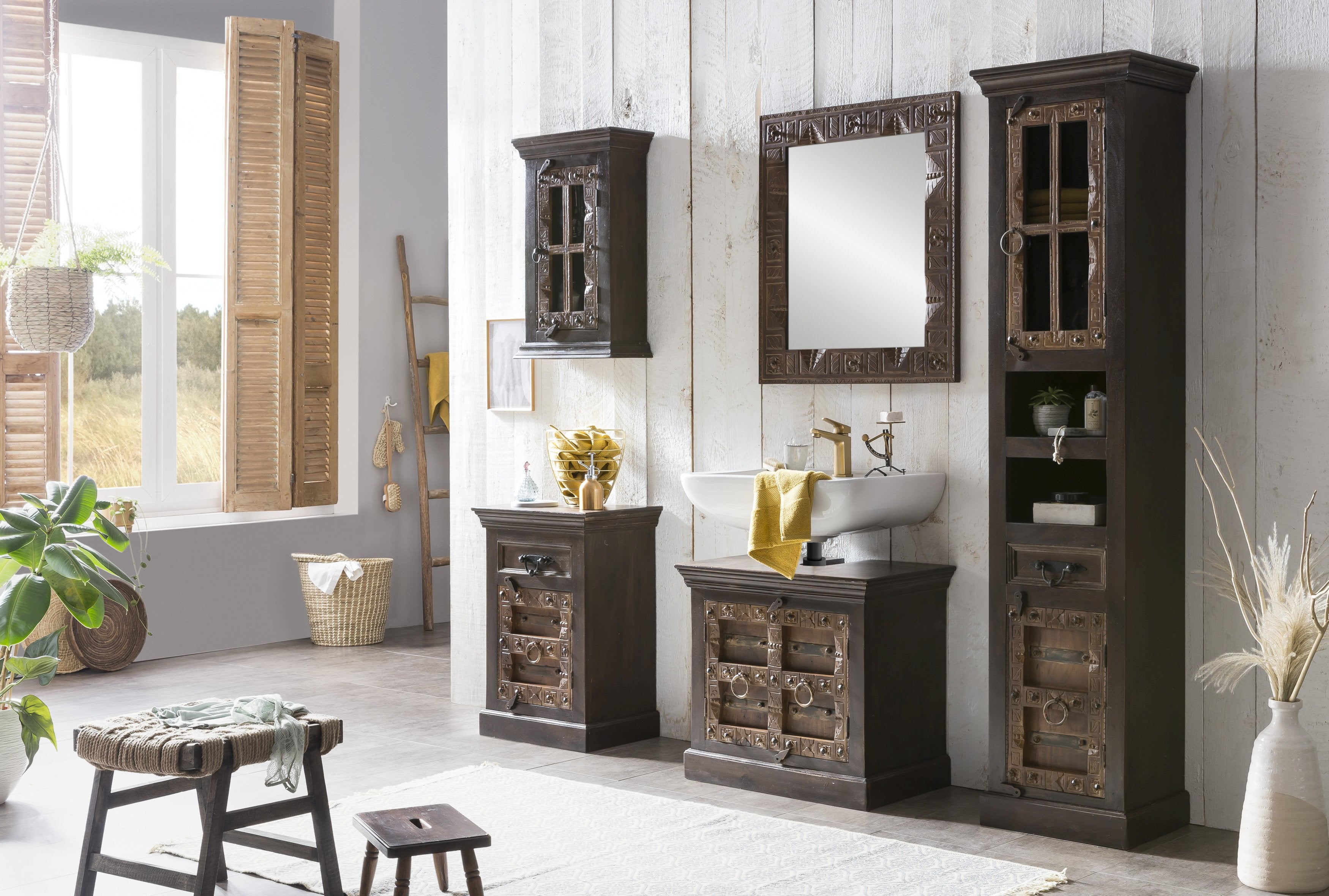 ALMIRAH Hochschrank – Braun – Bild 3