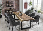 SIT&CHAIRS Armlehnstuhl, 2er-Set – Gestell schwarz, Bezug dunkelgrau – Bild 12