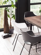SIT&CHAIRS Stuhl, 2er-Set – Sitz weiß, Beine schwarz – Bild 16