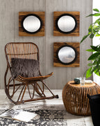 RATTAN Schaukelstuhl – Natur – Bild 7