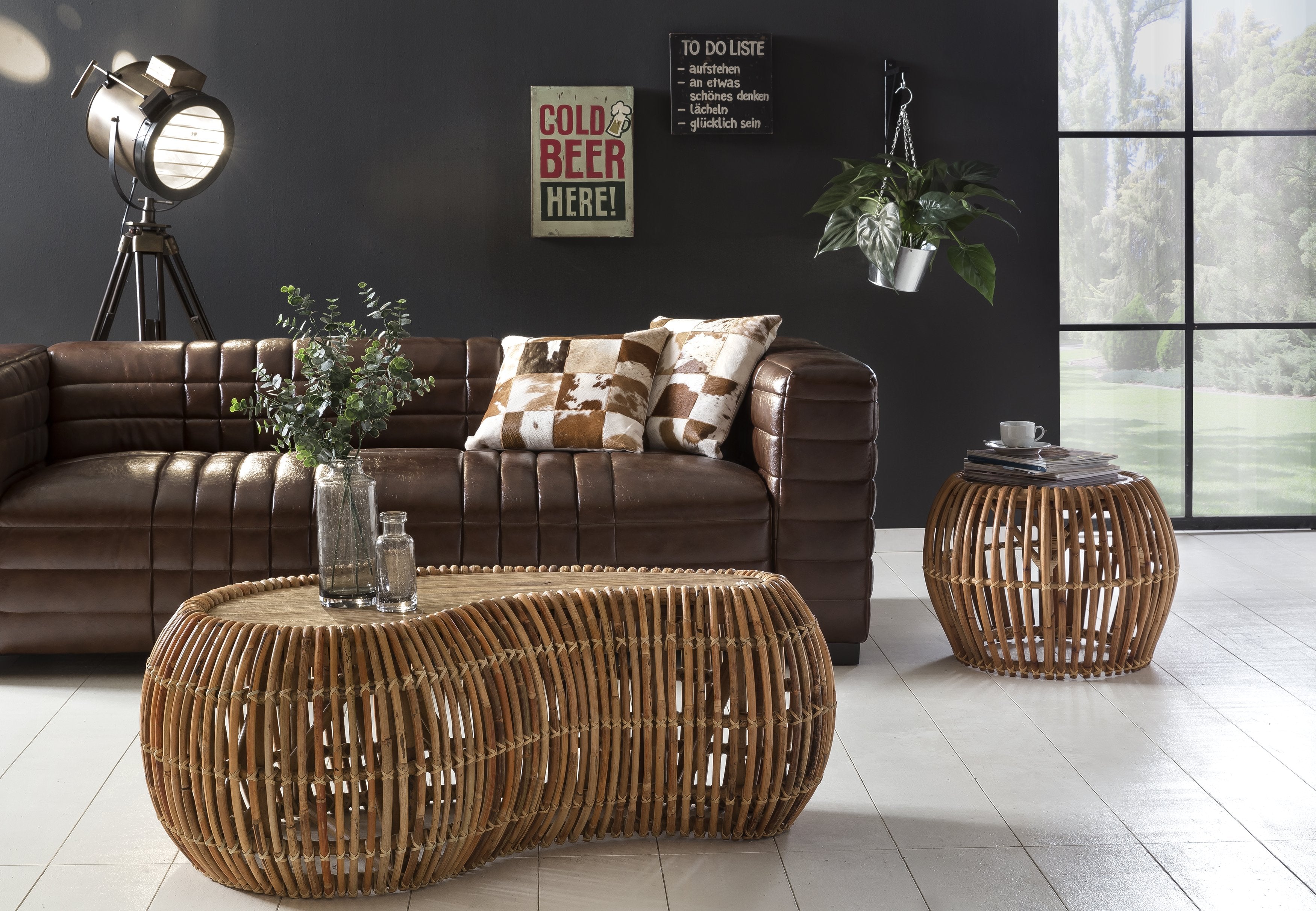 RATTAN Couchtisch – Natur – Bild 2