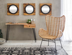 RATTAN Sessel – Natur, Gestell antikschwarz – Bild 8