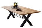 TABLES & CO Tisch 180x100 cm – Natur, antikschwarz