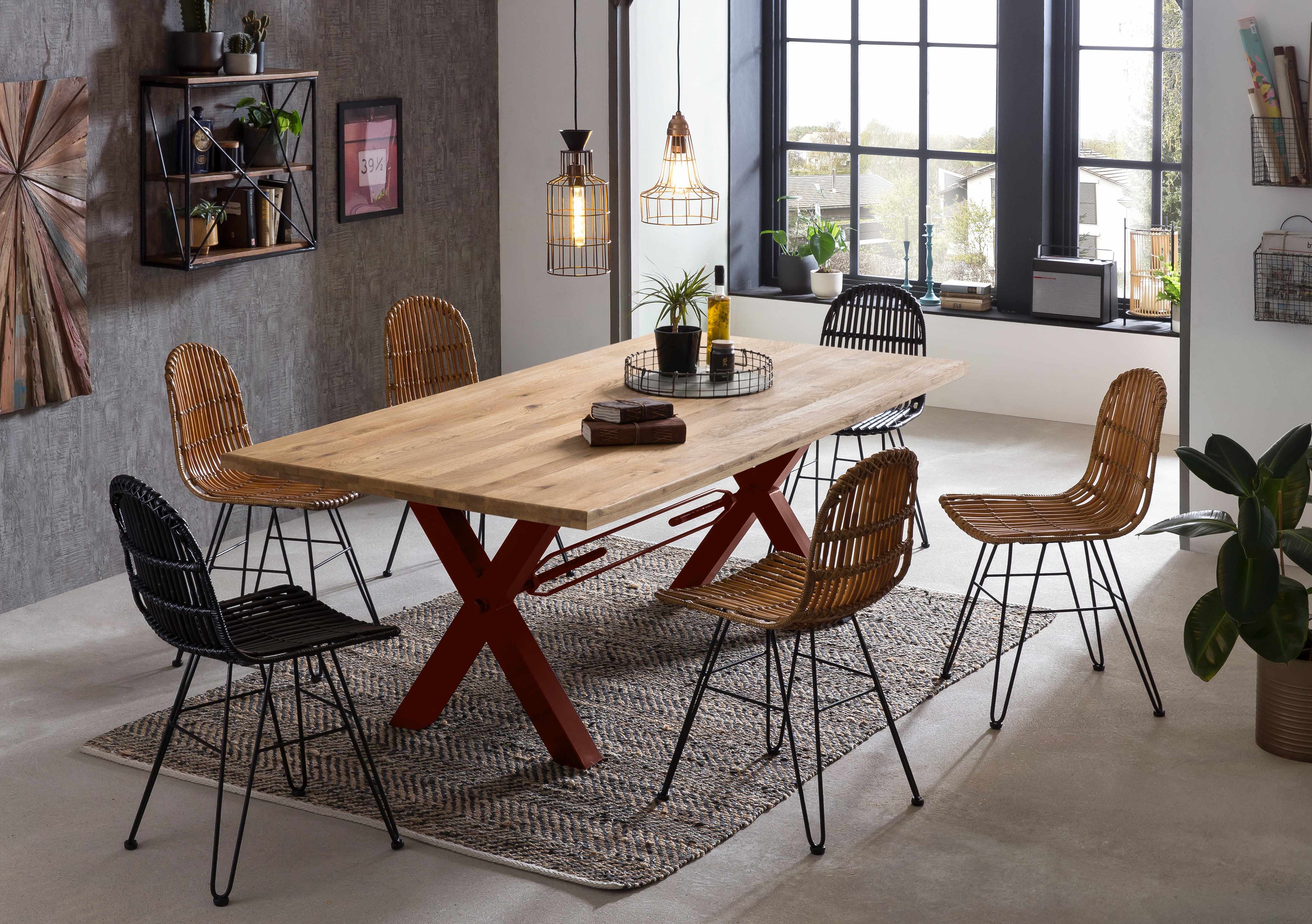 TABLES & CO Tisch 240x100 cm – Natur, antikbraun – Bild 2