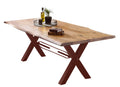 TABLES & CO Tisch 220x100 cm, Akazie natur – Natur, antikbraun