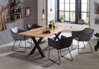 SIT&CHAIRS Armlehnstuhl, 2er-Set – Gestell schwarz, Bezug Basalt – Bild 17