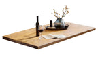 TOPS & TABLES Tisch 180x100 cm – Platte Natur, Gestell schwarz