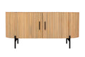 STRIPE TV-Lowboard – Naturfarben, schwarz