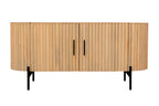 STRIPE TV-Lowboard – Naturfarben, schwarz
