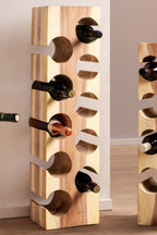 ROMANTEAKA Weinregal 10 Flaschen – Natur – Bild 3