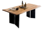 TOPS & TABLES Tisch 160x85 cm – Platte Natur, Gestell schwarz – Bild 2