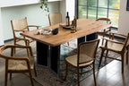 TOPS & TABLES Tisch 160x85 cm – Platte Natur, Gestell schwarz – Bild 4
