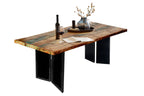 TOPS & TABLES Tisch 240x100 cm – Platte bunt lackiert, Gestell schwarz – Bild 2