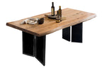 TOPS & TABLES Tisch 240x100 cm – Platte Natur, Gestell schwarz – Bild 2