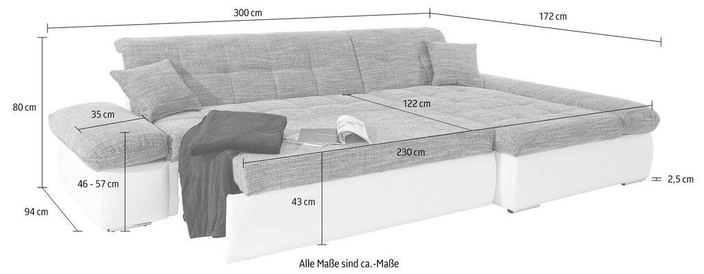 Ecksofa mit Schlaffunktion 2. Wahl