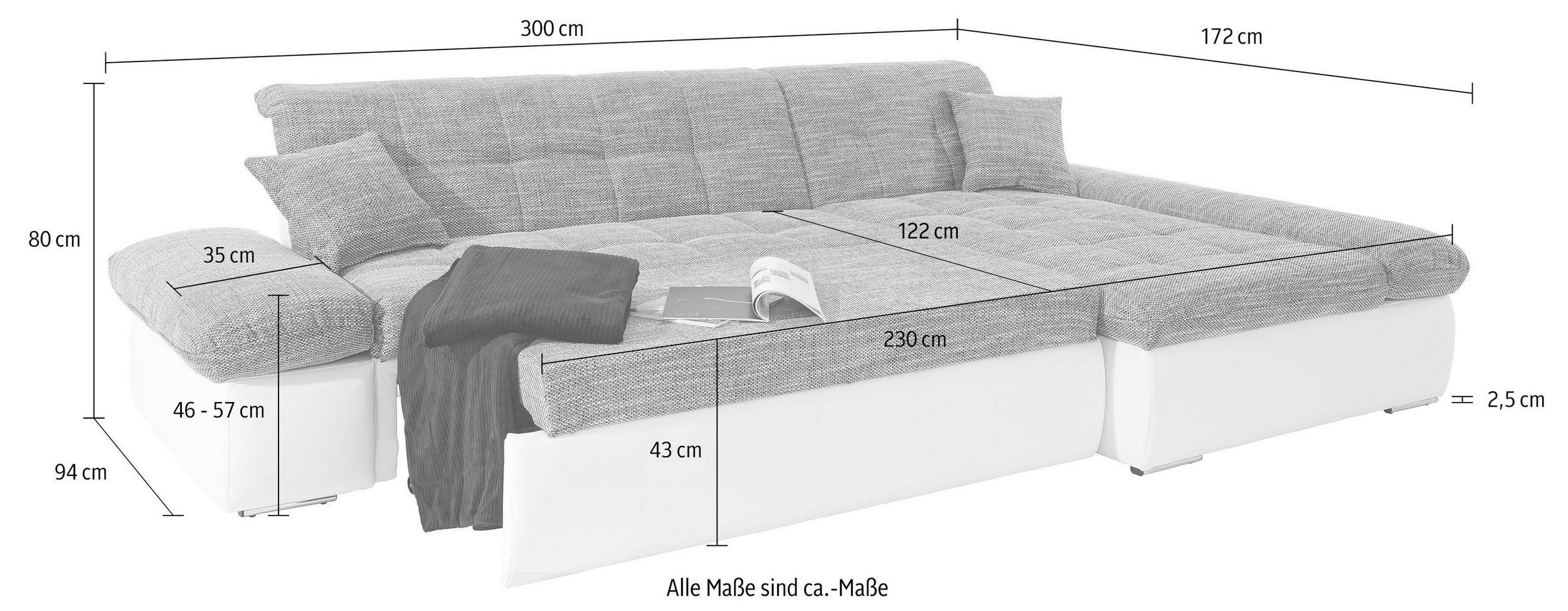 Ecksofa mit Schlaffunktion 2. Wahl