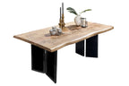 TOPS & TABLES Tisch 160x90 cm – Platte Natur, Gestell schwarz – Bild 2
