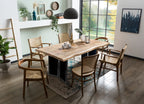 TOPS & TABLES Tisch 160x90 cm – Platte Natur, Gestell schwarz – Bild 3