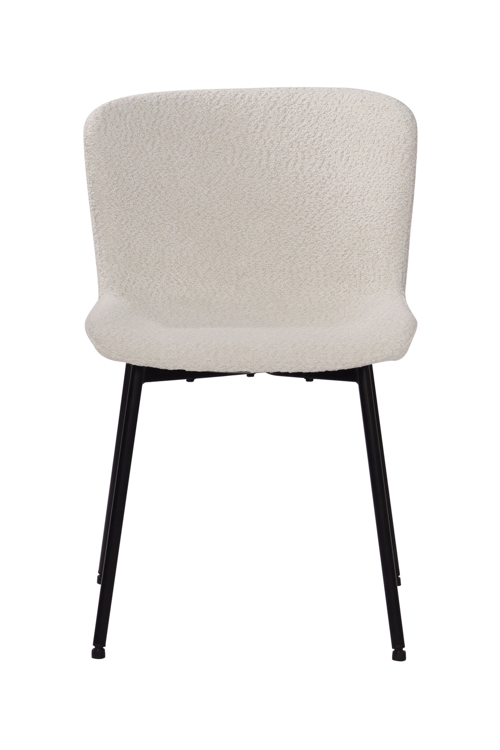 SIT&CHAIRS Stuhl 2er Set – Bezug weiß, Beine mattschwarz – Bild 2