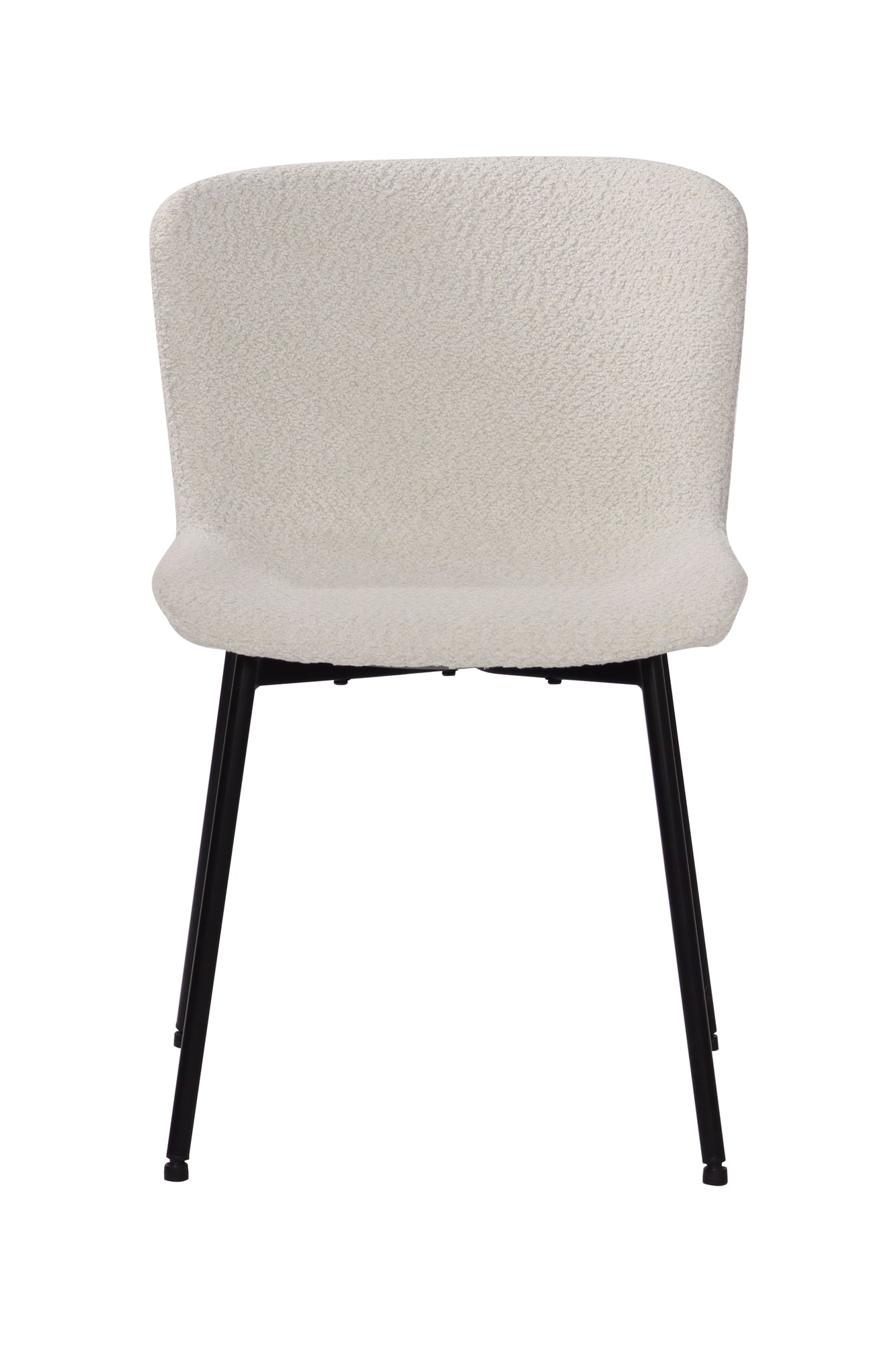 SIT&CHAIRS Stuhl 2er Set – Bezug weiß, Beine mattschwarz – Bild 2