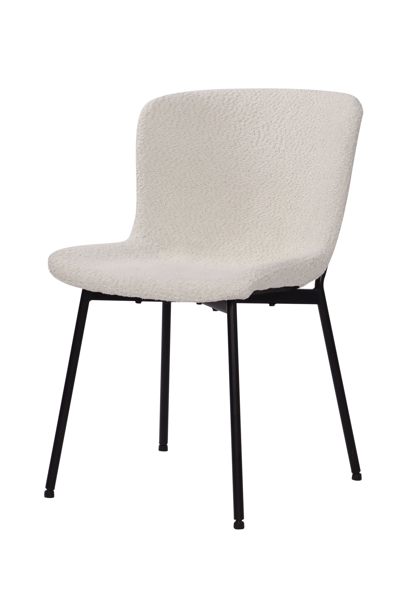 SIT&CHAIRS Stuhl 2er Set – Bezug weiß, Beine mattschwarz – Bild 3