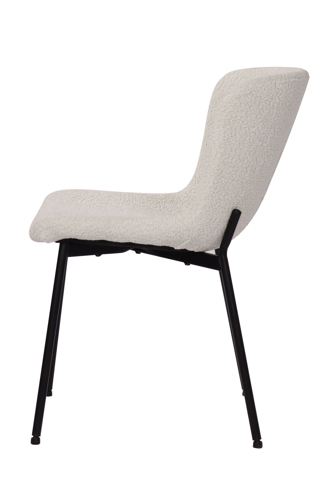 SIT&CHAIRS Stuhl 2er Set – Bezug weiß, Beine mattschwarz – Bild 4