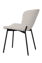 SIT&CHAIRS Stuhl 2er Set – Bezug weiß, Beine mattschwarz – Bild 5