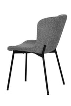 SIT&CHAIRS Stuhl 2er Set – Bezug grau, Beine mattschwarz – Bild 5