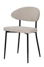 SIT&CHAIRS Stuhl 2er Set – Bezug beige, Beine mattschwarz – Bild 3