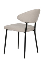 SIT&CHAIRS Stuhl 2er Set – Bezug beige, Beine mattschwarz – Bild 5