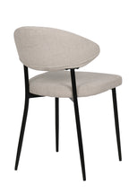 SIT&CHAIRS Stuhl 2er Set – Bezug beige, Beine mattschwarz – Bild 6