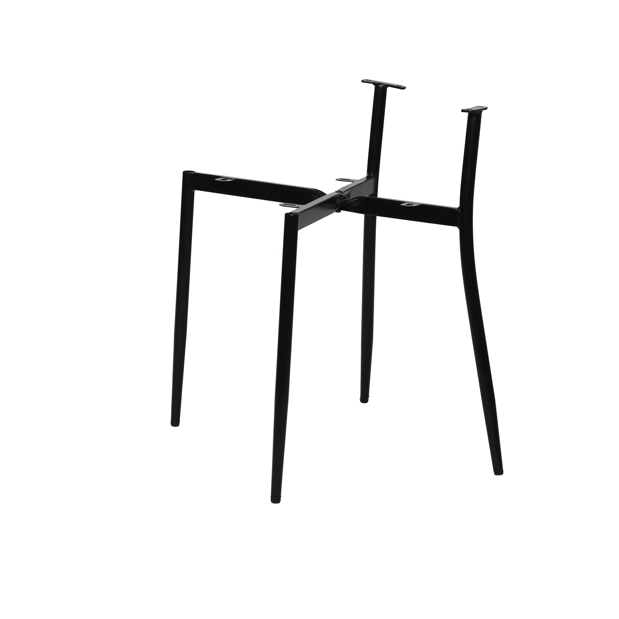 SIT&CHAIRS Stuhl 2er Set – Bezug beige, Beine mattschwarz – Bild 8