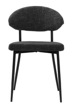 SIT&CHAIRS Stuhl 2er Set – Bezug dunkelgrau, Beine mattschwarz – Bild 2