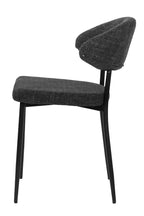 SIT&CHAIRS Stuhl 2er Set – Bezug dunkelgrau, Beine mattschwarz – Bild 4
