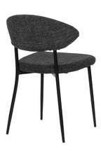 SIT&CHAIRS Stuhl 2er Set – Bezug dunkelgrau, Beine mattschwarz – Bild 6