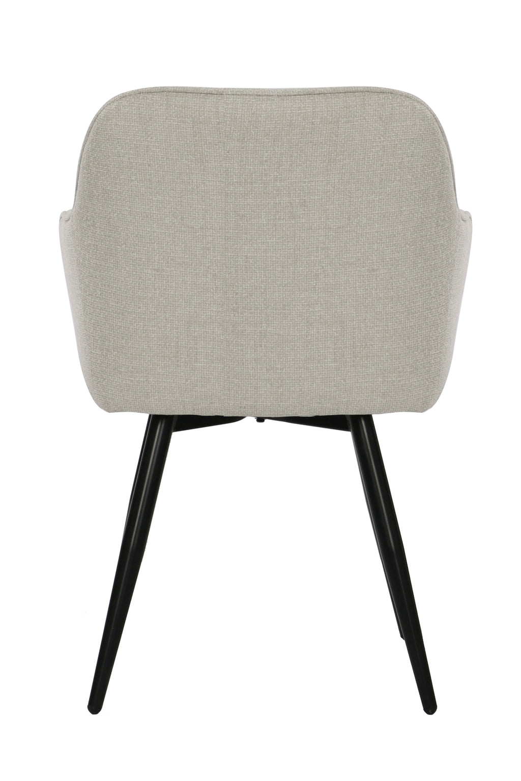 SIT&CHAIRS Armlehnstuhl 2er Set, mit Drehfunktion – Bezug beige, Beine mattschwarz – Bild 7