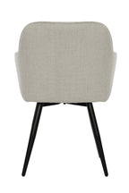SIT&CHAIRS Armlehnstuhl 2er Set, mit Drehfunktion – Bezug beige, Beine mattschwarz – Bild 7
